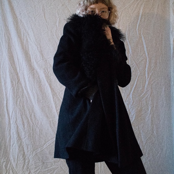 Vintage Cashmere Blend Wool Coat - Picture 8 of 8